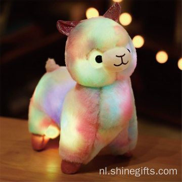 Licht LED Alpaca pluche met licht speelgoed
